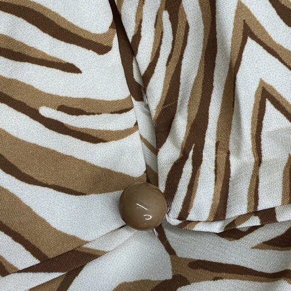 Mark & James by Badgley Mischka Women’s Macie Tiered Midi Dress – Tan Beige XSP - Picture 4 of 11